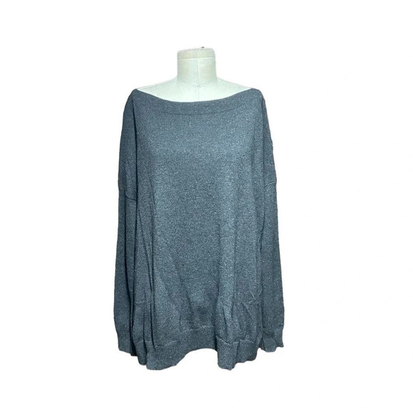Vince Charcoal Gray Boat Neck‎ Side Slit Sweater Size Medium - Picture 1 of 10